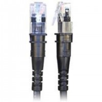 PatchSee TP-6A-F/4 c&acirc;ble de r&eacute;seau Noir 1,2 m Cat6a F/UTP (FTP)