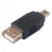 MCL USB-AF/MU5M cable gender changer Mini USB B USB A Noir