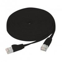 C&acirc;ble r&eacute;seau RJ45 CUC Exertis Connect plat cat&eacute;gorie 6 U/FTP snagless noir - 5 m&egrave;tres
