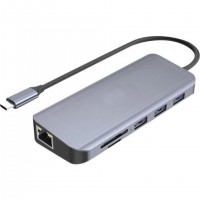Station d'accueil CUC Exertis Connect Mini Dock USB-C HDMI-VGA-LAN-3 USB-A +SD USB-C+ PD 100W