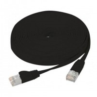 C&acirc;ble r&eacute;seau RJ45 CUC Exertis Connect Cordon RJ45 plat cat&eacute;gorie 6 U/FTP snagless noir - 1 m