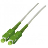 Jarretière optique CUC Exertis Connect Jarretière optique simplex monomode OS2 9/125 SC-APC/SC-APC blanc - 10 m