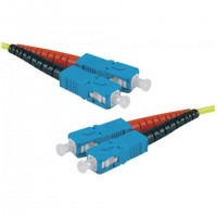 EXC 392874 câble de fibre optique 5 m SC OS2 Jaune
