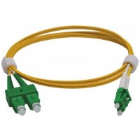 Jarretière optique CUC Exertis Connect Jarretière duplex 2.0 mm OS2 SC-APC/LC-APC jaune - 2 m