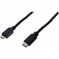 Câble USB 2.0 CUC Exertis Connect Cordon USB 2.0 Type-C / micro B noir - 1,0 m