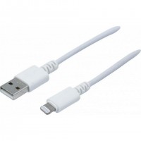 Dacomex 194041 câble de téléphone portable Blanc 1 m USB A Lightning