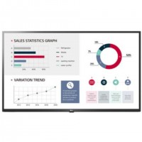 TV 4K UHD 50" LG Affichage de messages Panneau plat de signalisation num&eacute;rique 127 cm (50") + IPS 4K Ultra HD Noir Int&eacute;gr&eacute; dans 