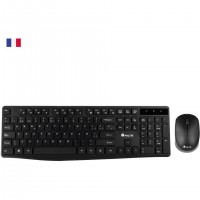 NGS Allure Kit, AZERTY, FR clavier Souris incluse Universel RF sans fil Français Noir