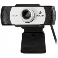 NGS XpressCam720 webcam 1280 x 720 pixels USB 2.0 Noir, Gris, Argent