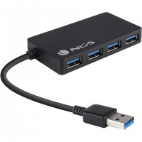 NGS iHub 3.0 USB 3.2 Gen 1 (3.1 Gen 1) Type-A 5000 Mbit/s Noir