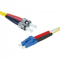 EXC 392853 câble de fibre optique 3 m LC ST OS2 Jaune