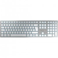 CHERRY KW 9100 SLIM FOR MAC clavier Universel USB + Bluetooth AZERTY Français Argent