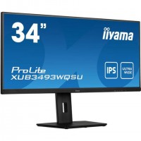 iiyama ProLite XUB3493WQSU-B5 écran plat de PC 86,4 cm (34") 3440 x 1440 pixels UltraWide Quad HD LED Noir