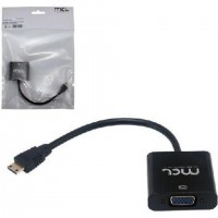 MCL CG-288C câble vidéo et adaptateur 0,22 m VGA (D-Sub) HDMI Type C (Mini) Noir