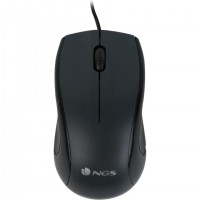 NGS Black Mist souris Droitier USB Type-A Optique 800 DPI