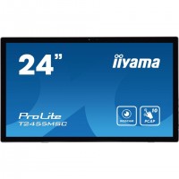 iiyama T2455MSC-B1 affichage de messages Écran plat de signalisation numérique 61 cm (24") LED 400 cd/m² Full HD Noir Écran tact