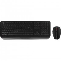 CHERRY JD-7000FR-2 clavier Souris incluse maison/bureau RF sans fil AZERTY Français Noir