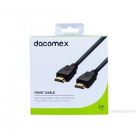 Dacomex High Speed HDMI Kabel mit Ethernet 4K vergoldet St. A A schwarz - Kabel - Digital/Display/Video câble HDMI 3 m HDMI Type