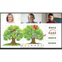 LG 65TR3DJ tableau blanc interactif 165,1 cm (65") 3840 x 2160 pixels &Eacute;cran tactile Noir