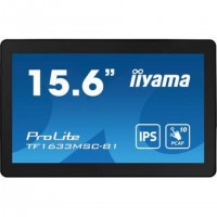 iiyama ProLite TF1633MSC-B1 écran plat de PC 39,6 cm (15.6") 1920 x 1080 pixels Full HD Écran tactile Noir