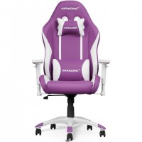 AKRacing California Siège de jeu sur PC Siège capitonné Violet, Blanc