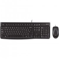 Logitech MK120 clavier Souris incluse USB QWERTY Anglais britannique Noir