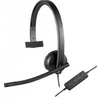 Logitech 981-000571 écouteur/casque Avec fil Arceau Bureau/Centre d'appels USB Type-A Noir