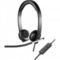 Logitech 981-000519 écouteur/casque Avec fil Arceau Bureau/Centre d'appels USB Type-A Noir, Argent