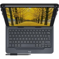 Logitech Universal Folio with integrated keyboard for 9-10 inch tablets Noir Bluetooth AZERTY Français