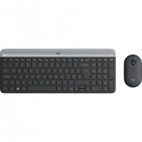 Logitech Slim MK470 clavier Souris incluse Universel RF sans fil AZERTY Fran&ccedil;ais Graphite