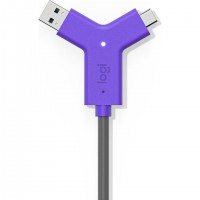 Logitech 952-000010 extension audio/video Émetteur et récepteur AV Noir, Violet
