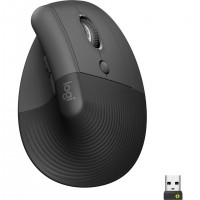 Logitech Lift Vertical Ergonomic souris Bureau Droitier RF sans fil + Bluetooth Optique 4000 DPI