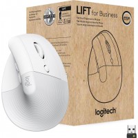 Logitech Lift Vertical Ergonomic for Business souris Bureau Droitier RF sans fil + Bluetooth Optique 4000 DPI