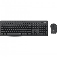 Logitech MK295 Silent Wireless Combo clavier Souris incluse Bureau RF sans fil AZERTY Français Graphite