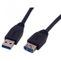 MCL MC923AMF-1M/N c&acirc;ble USB USB 3.2 Gen 1 (3.1 Gen 1) USB A Noir