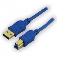 MCL MC1G99AZMC923AB2B câble USB 1,8 m USB 3.2 Gen 1 (3.1 Gen 1) USB A USB B Bleu