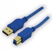 MCL MC1G99AZMC923AB2B câble USB USB 3.2 Gen 1 (3.1 Gen 1) 1,8 m USB A USB B Bleu