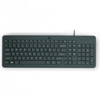 HP 150 Wired Keyboard clavier Universel USB Noir