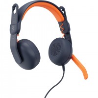 Logitech 981-001367 écouteur/casque Avec fil Arceau Education USB Type-C Bleu, Orange