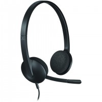 Casque USB Logitech H340 - Micro-casque - sur-oreille - filaire