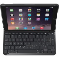 Logitech Slim Folio AZERTY Fran&ccedil;ais Bluetooth Charbon, Noir