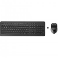 HP Wireless Rechargeable 950MK Mouse and Keyboard clavier Souris incluse RF sans fil Noir