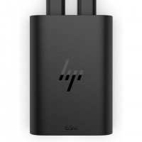 HP 65W Gallium Nitride USB-C Laptop Charger adaptateur de puissance & onduleur Int&eacute;rieure Noir
