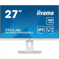 iiyama ProLite XUB2792QSU-W6 écran plat de PC 68,6 cm (27") 2560 x 1440 pixels Quad HD LED Blanc