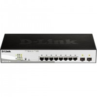 D-Link DGS-1210-10P Géré L2 Gigabit Ethernet (10/100/1000) Connexion Ethernet, supportant l'alimentation via ce port (PoE) 1U No