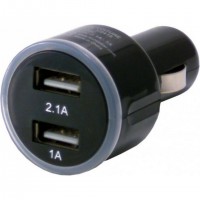 MCL Universal car charger with 2 USB Universel Noir Allume-cigare Auto