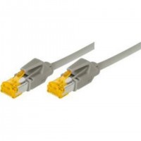 Tecline S/FTP Cat6A, 1m câble de réseau Gris S/FTP (S-STP)
