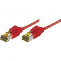 EXC Patch RJ45 S/FTP CAT 7 LSOH Snagless Red 0.3 câble de réseau 0,3 m Cat7 S/FTP (S-STP)