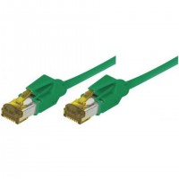 EXC Patch RJ45 S/FTP CAT 7 LSOH Snagless Green 0 câble de réseau 0,3 m Cat7 S/FTP (S-STP)