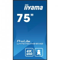 iiyama LH7575UHS-B1AG affichage de messages Écran plat de signalisation numérique 190,5 cm (75") LCD Wifi 500 cd/m² 4K Ultra HD 